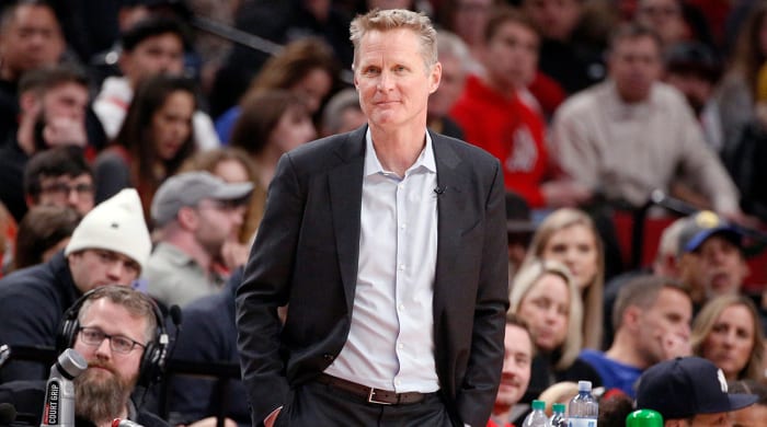Kerr's Warriors anticipated playing before an empty crowd at home, until the NBA suspended the season.